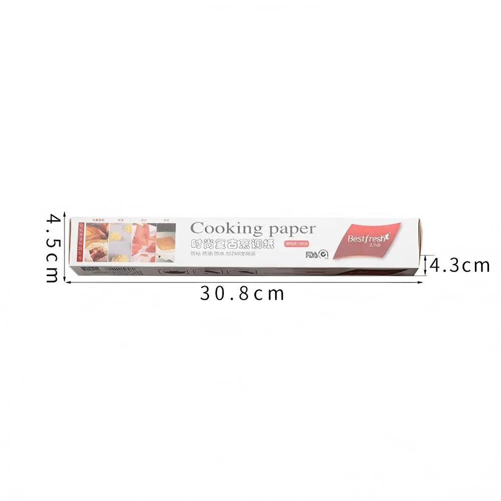 Non-Stick Baking Parchment Paper Roll 5m – Newspaper Print Baking Parchment Paper SPOT
