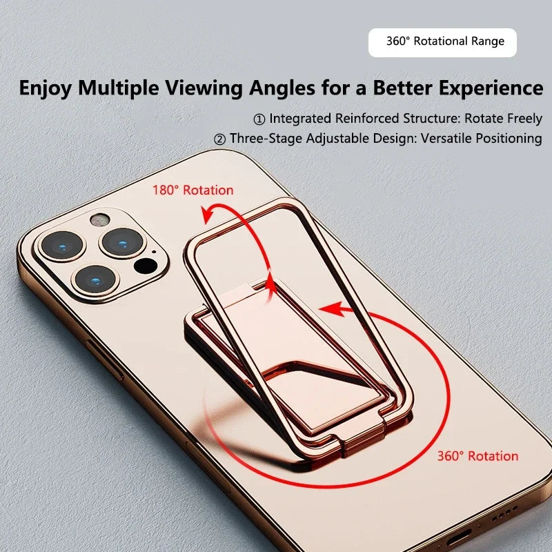 Foldable Metal Phone Ring Holder & Kickstand – Universal Phone Ring Kickstand SPOT
