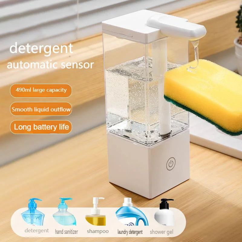 Touchless Auto Soap Dispenser 490ml USB-C Rechargeable IPX5 Soap Dispenser SPOT