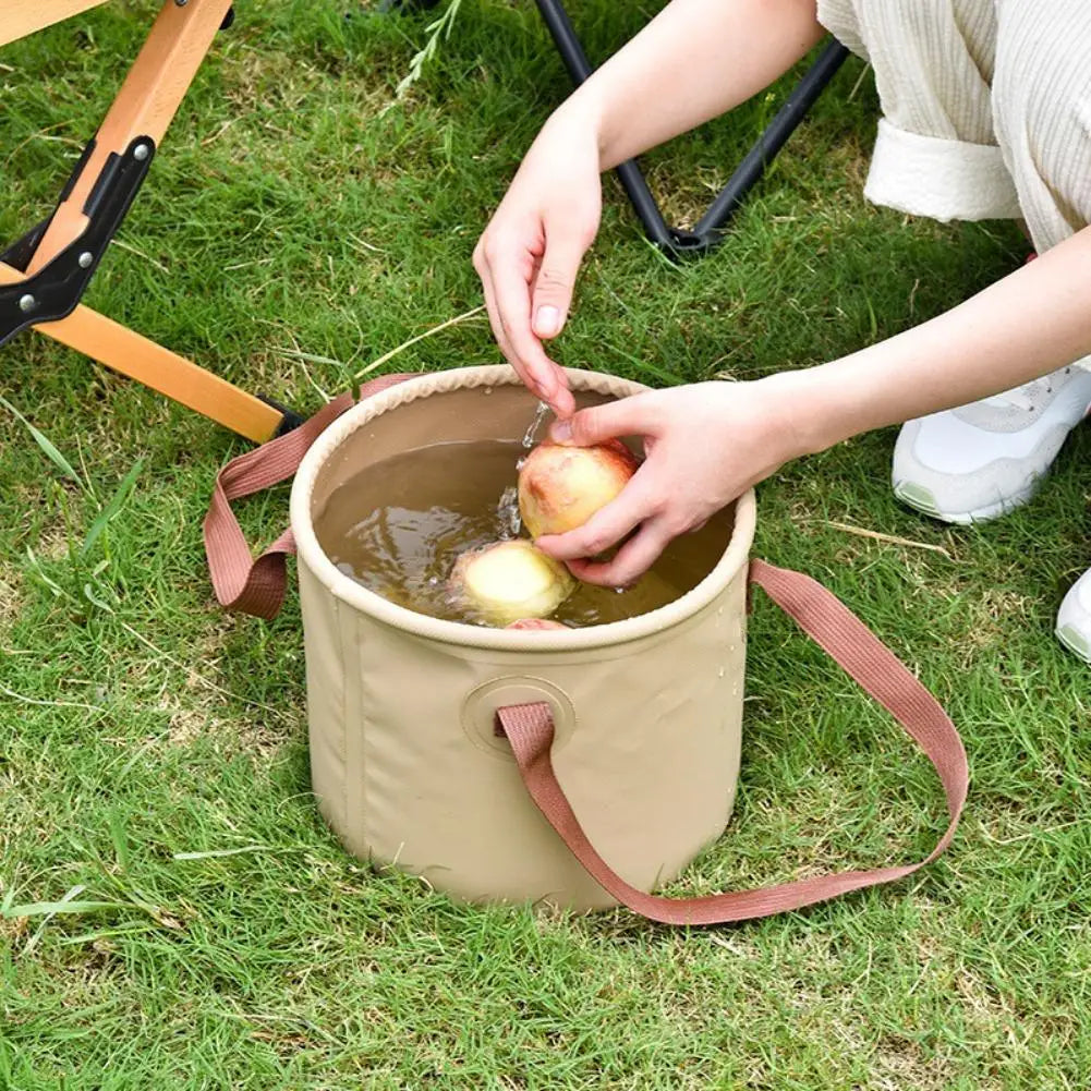 Foldable Camping Bucket 10L/20L – Waterproof Portable Basin Collapsible Camping Bucket SPOT