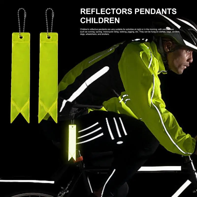 10-Pack Kids Reflective Backpack Pendants | Night Safety Clips Safety Reflector Clips SPOT
