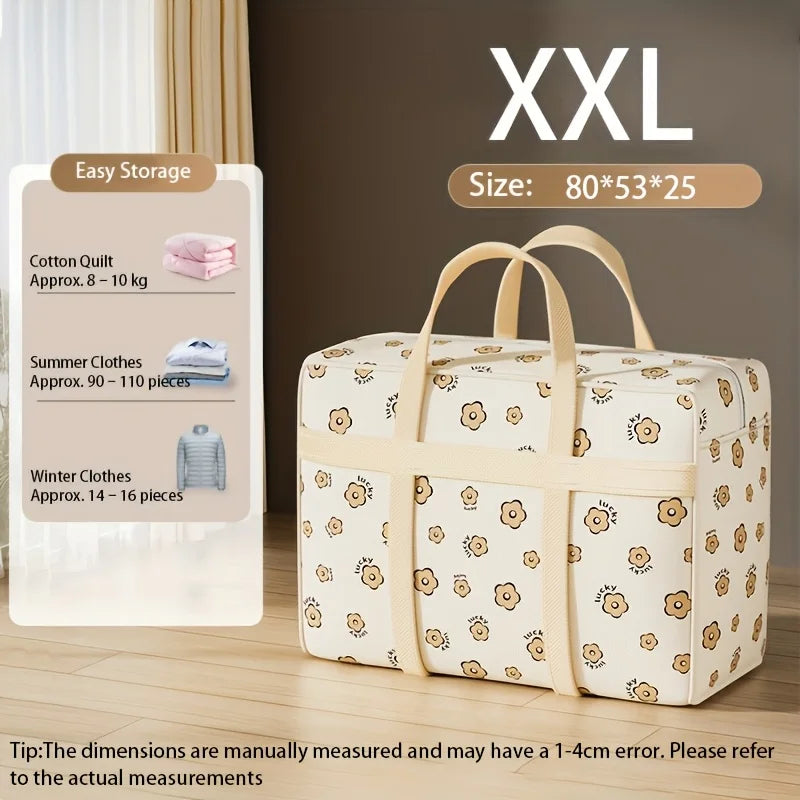 Extra Large Storage Bag for Clothes, Quilts & Blankets Clothes Storage Bag SPOT 80x53x25cm