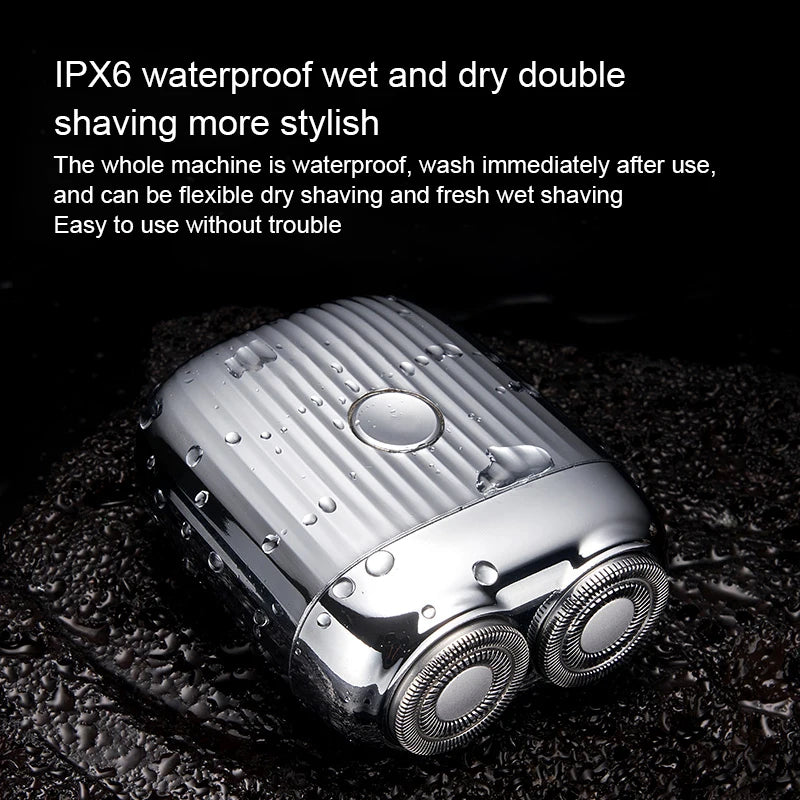 Portable Rechargeable Electric Shaver – Zinc Alloy Men's Razor Electric Shaver SPOT