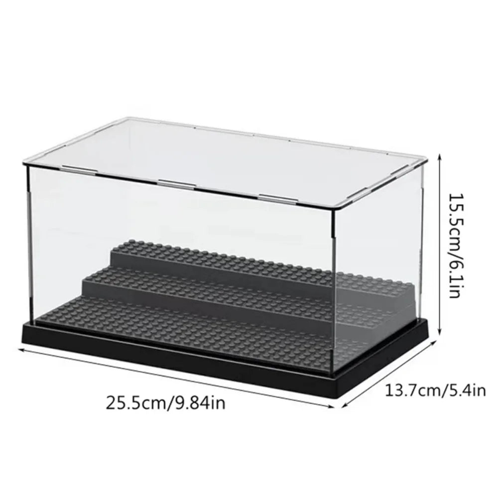 3-Tier Clear Acrylic Display Case for Figures & Models Acrylic Display Case SPOT 1PC