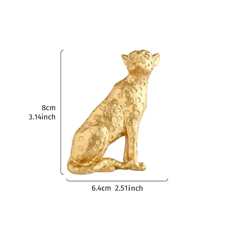 Leopard Resin Light Switch Decoration – Self-Adhesive Figurine Wall Decor Figurine SPOT A2