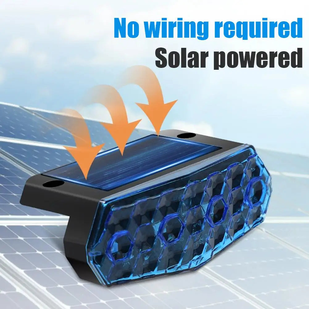 Solar Side Marker Warning Light – No Wiring, Vibration Sensor Solar Marker Light SPOT