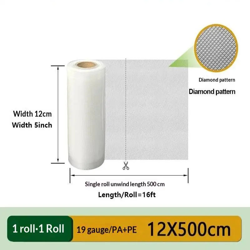 Vacuum Sealer Bags Roll – Microwave Safe & Food Grade Food Storage Bags SPOT A6