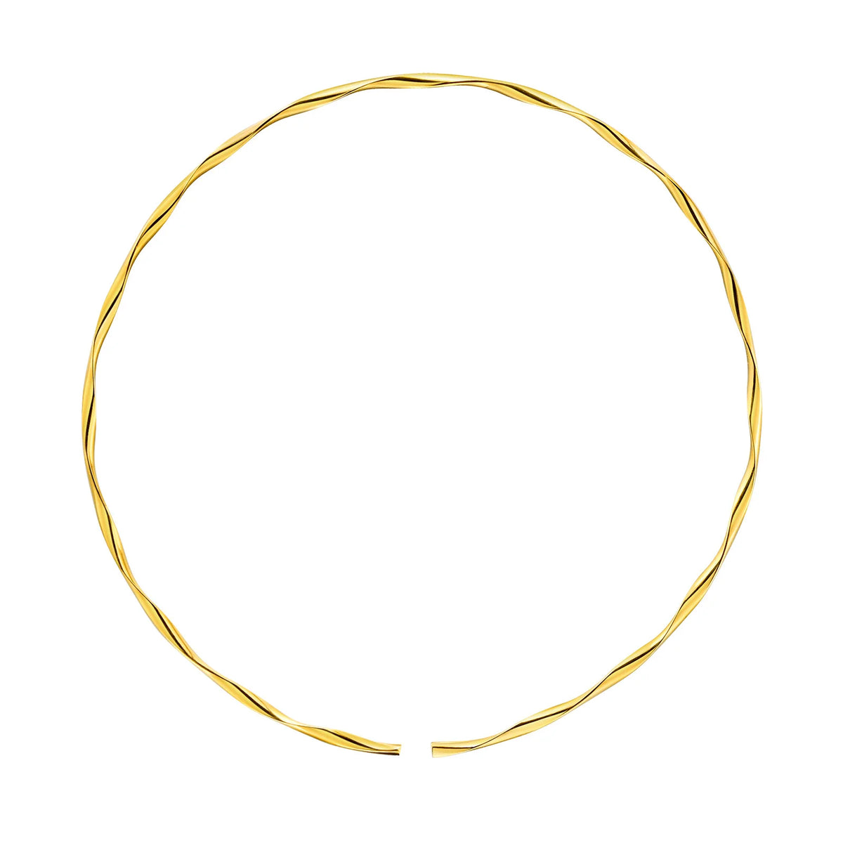 Gold Twist Torque Choker Necklace – Stainless Steel Women Choker Necklace SPOT Default Title