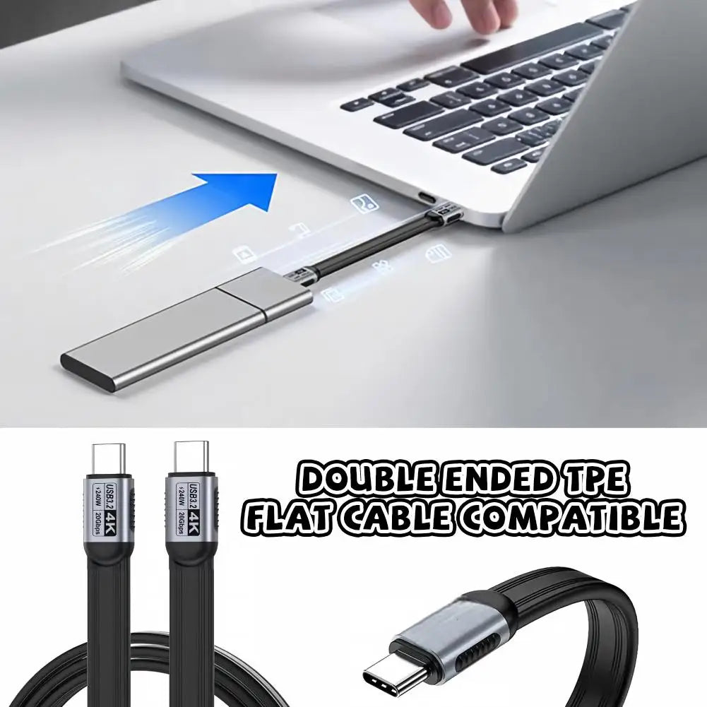 USB-C to USB-C Cable 240W 20Gbps 4K@60Hz Thunderbolt 5 USB-C Cable SPOT