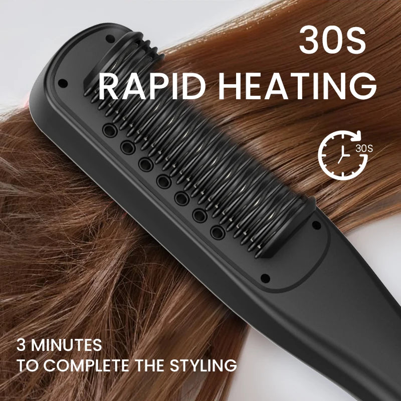 Ceramic Electric Hair Straightening Brush – 5 Heat Settings Hair Straightening Brush SPOT