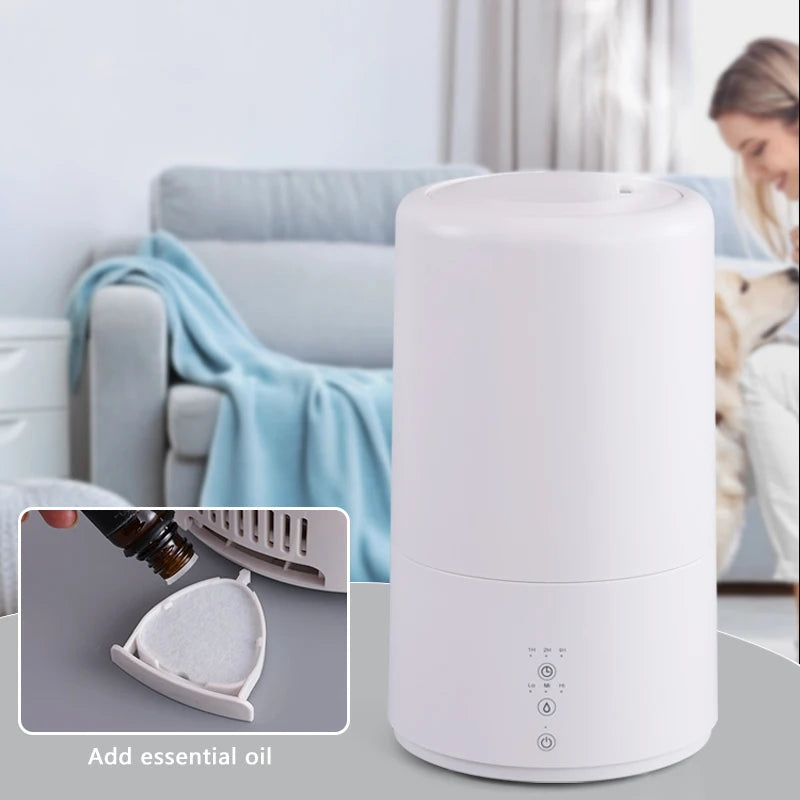Portable Ultrasonic Desk Humidifier – Quiet Mist & LED Light Ultrasonic Humidifier SPOT