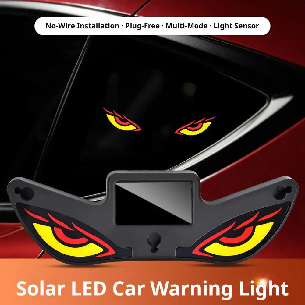Solar RGB Car Atmosphere Lamp – Devil Eye Warning Light Car Atmosphere Lamp SPOT