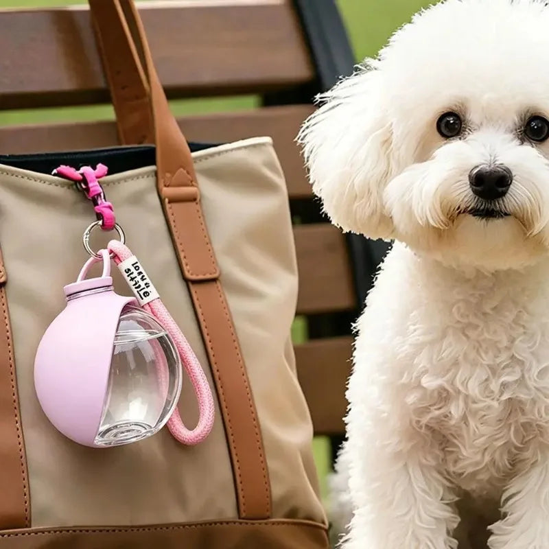 285ml Leak-Proof Dog Travel Water Bottle with Silicone Bowl Dog Travel Water Bottle SPOT