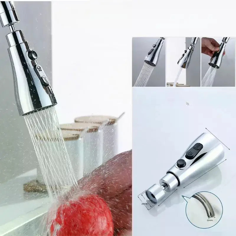 3-Mode Rotatable Kitchen Faucet Spray Head – 360° Pull-Out Faucet Spray Head SPOT