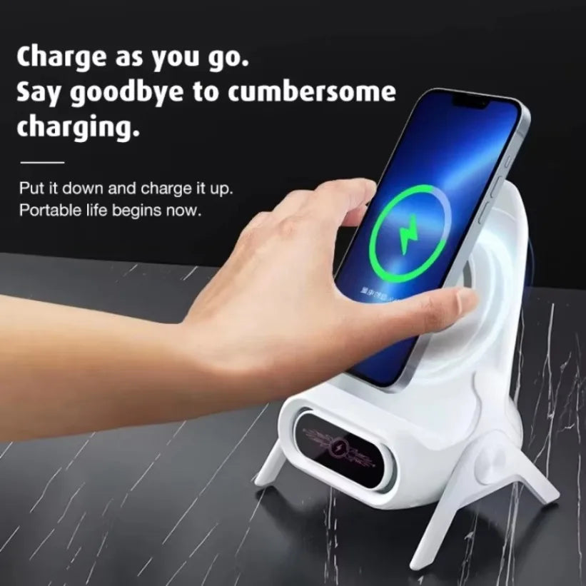 VIKEFON Magnetic Wireless Charger Stand – Mini Chair 15W Wireless Charger Stand SPOT
