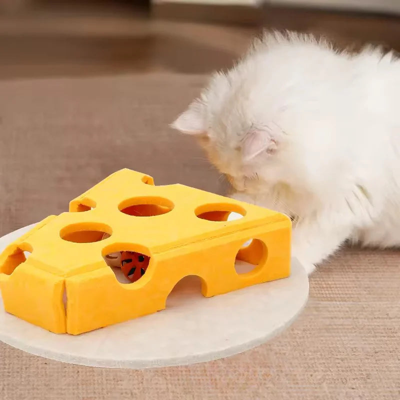 KEMORELA Felt Puzzle Box – Interactive Hide & Seek Cat Toy Cat Puzzle Toy SPOT