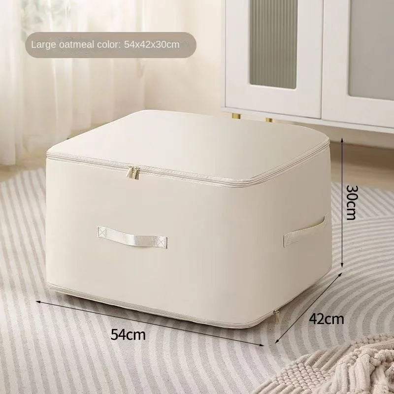 Self-Compression Storage Bag – Space Saver for Bedding & Clothing Compression Storage Bag SPOT 1 pc beige 52x42x30