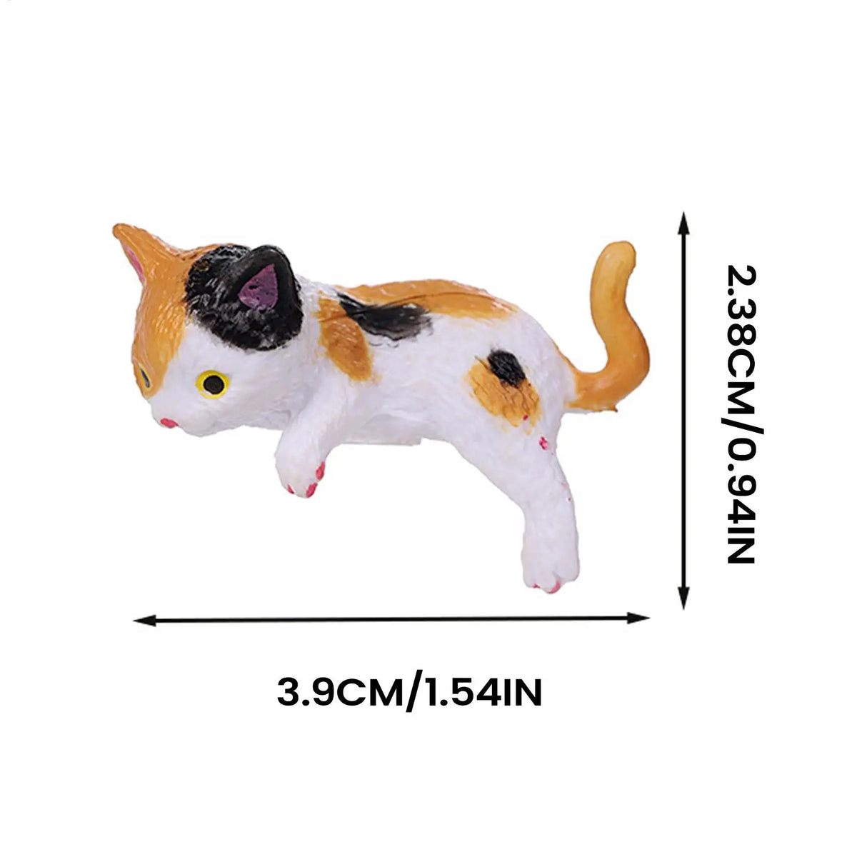 12-Piece Mini Sleeping Cat Figurines – Cute Kitten Decor Set Cat Figurine Set SPOT
