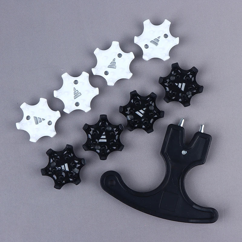 14-Pack Golf Shoe Replacement Spikes + Wrench – Quick-Twist TPR Golf Shoe Spikes SPOT