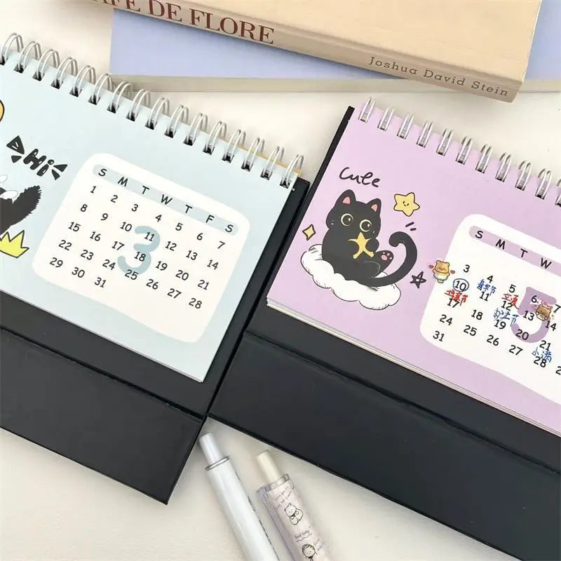 2026 Cute Cat Mini Desk Calendar – Portable Desktop Decor Mini Desk Calendar SPOT