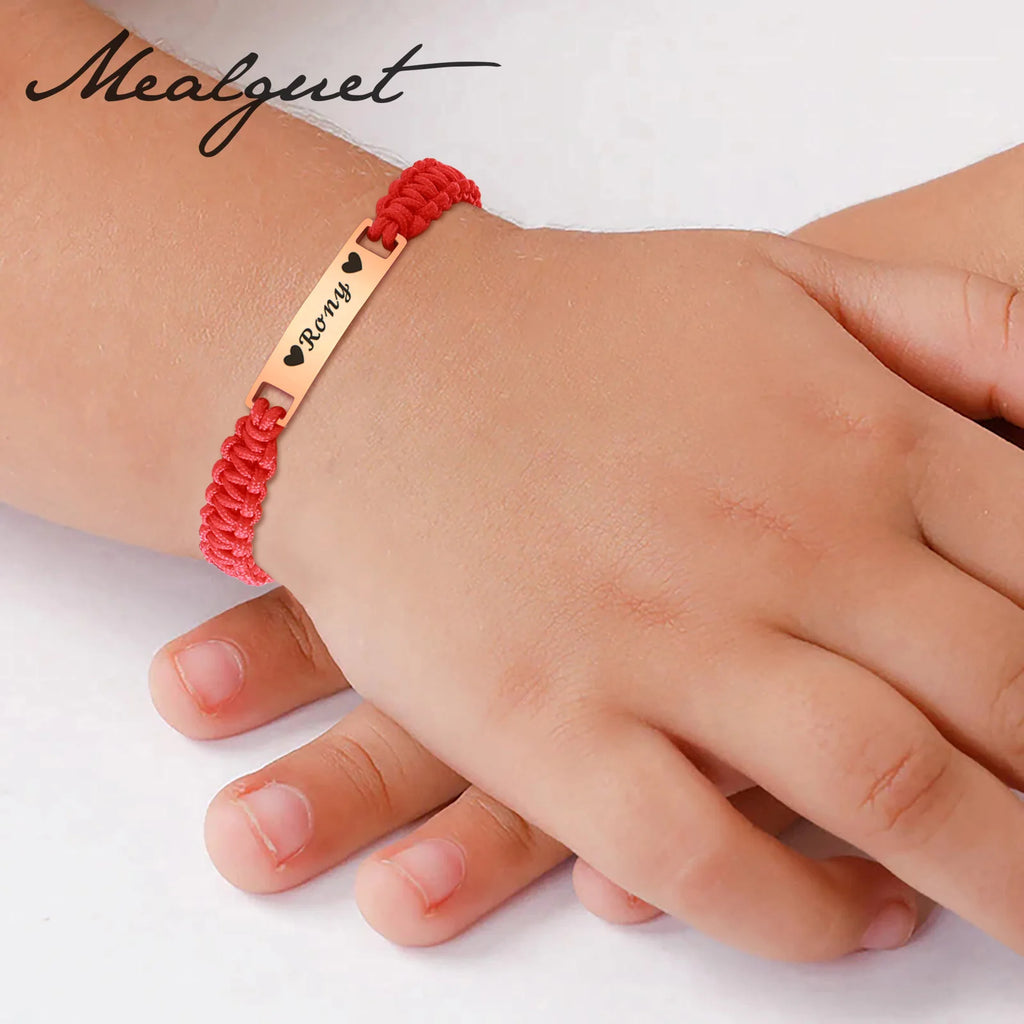 Personalized Baby Bar Bracelet – Custom Name Red String Gift Custom Baby Bracelet SPOT