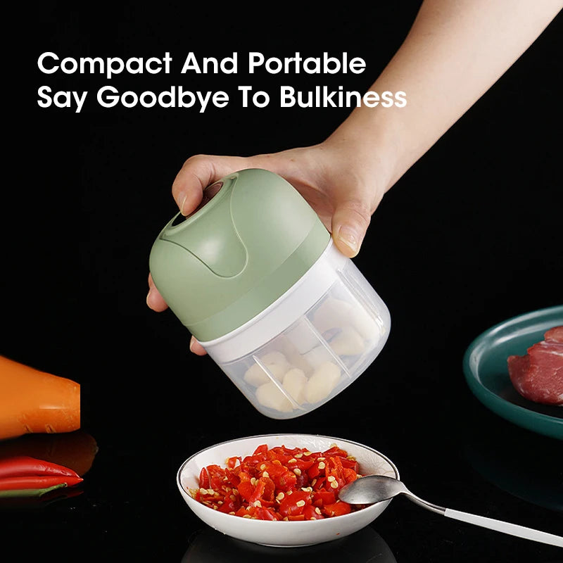 Mini Electric Garlic & Vegetable Chopper – USB Rechargeable Electric Food Chopper SPOT