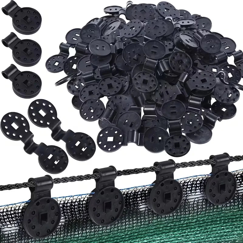 50-Pack Heavy Duty Shade Cloth Clips for Greenhouse & Fence Garden Netting Clips SPOT 50pcs G1019