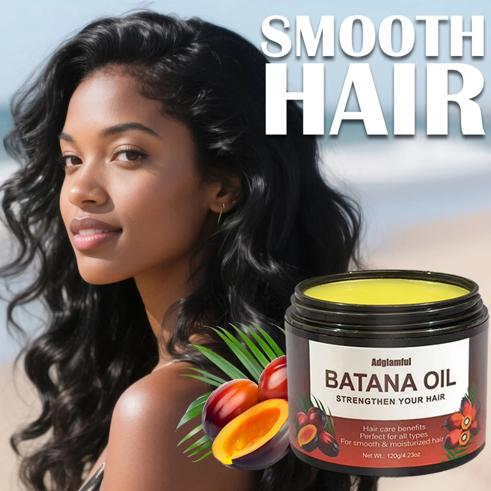 Adglamful Batana Oil 120g – No-Rinse Frizz-Smoothing Hair Oil Hair Treatment Oil SPOT