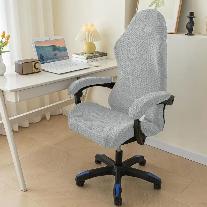 Elastic Gaming Chair Cover – Universal Fit, Dustproof & Anti-Slip Gaming Chair Cover SPOT Light gray