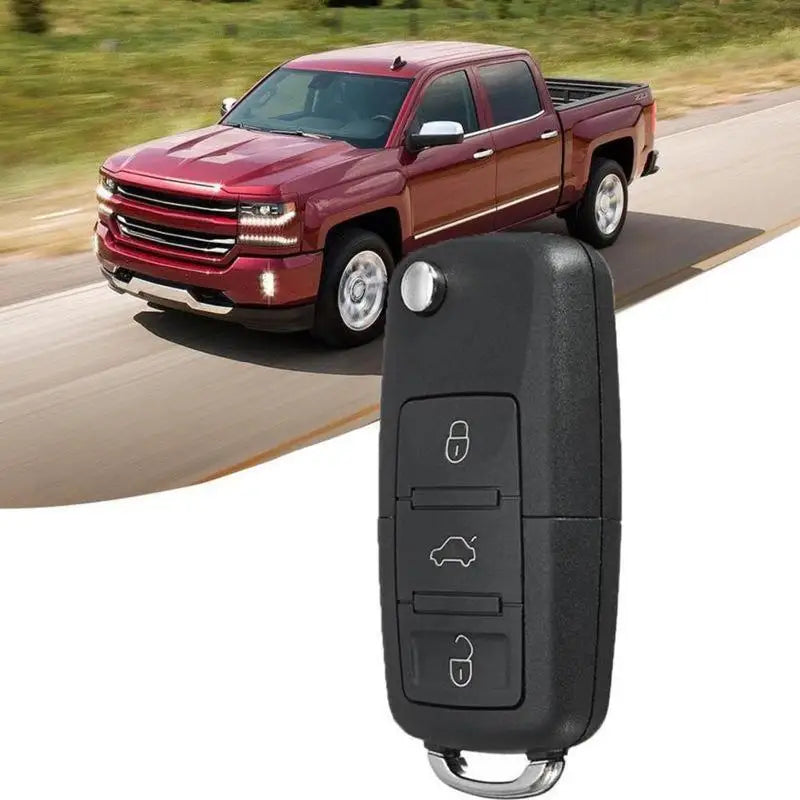 VW Volkswagen B5 3-Button Flip Remote Key Shell Replacement Key Shell Replacement SPOT