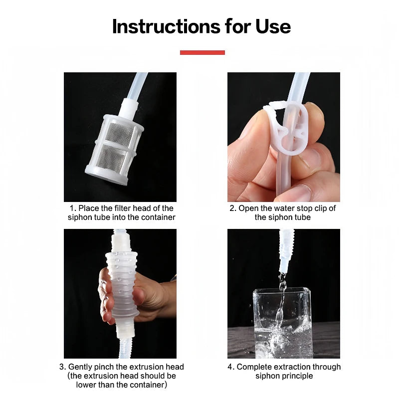 Home Brew Siphon Kit – 2M/2.5M Food Grade Wine Transfer Tube Wine Siphon Kit SPOT