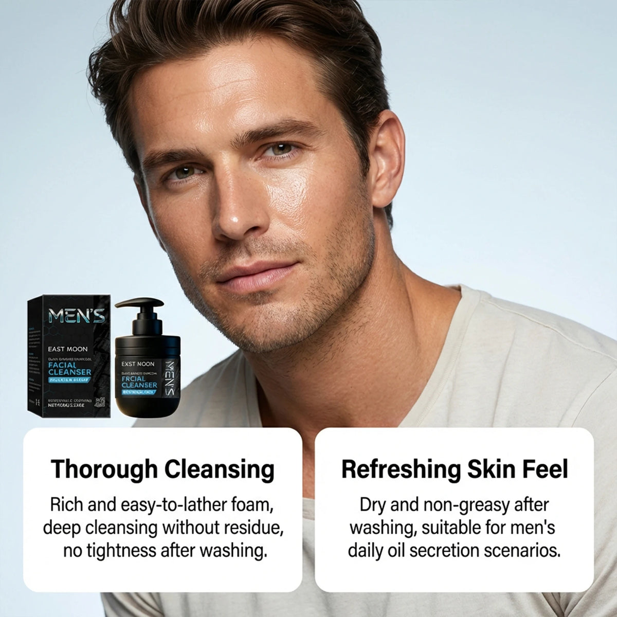 Men's Charcoal Face Wash – Deep Cleanse & Oil Control Men's Face Wash SPOT
