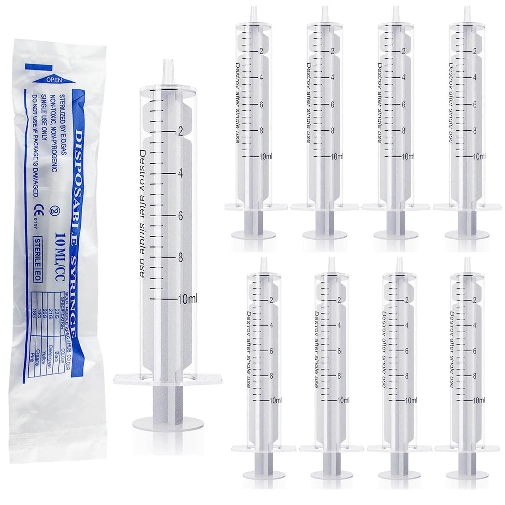 10ml Sterile No-Rubber HPLC Syringe – Lab Liquid Dispenser Lab Dispensing Syringe SPOT 10ml no Rubber 100PCS