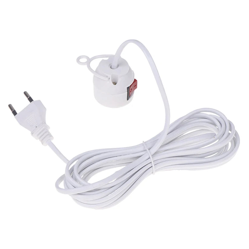 E27 Pendant Lamp Holder with Switch – 4M EU Plug Cord Pendant Lamp Holder SPOT