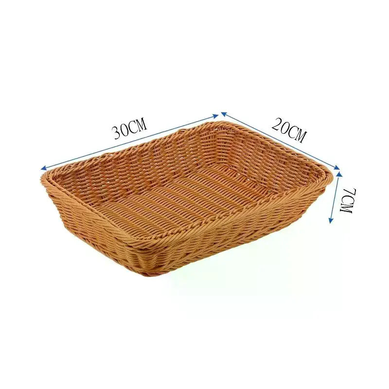 Woven Rattan Storage Basket – Large Organizer for Home Woven Storage Basket SPOT