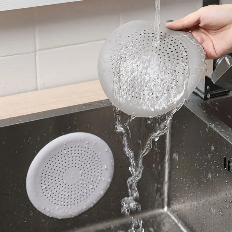 Silicone Shower & Sink Hair Catcher Drain Strainer Filter Drain Hair Strainer SPOT