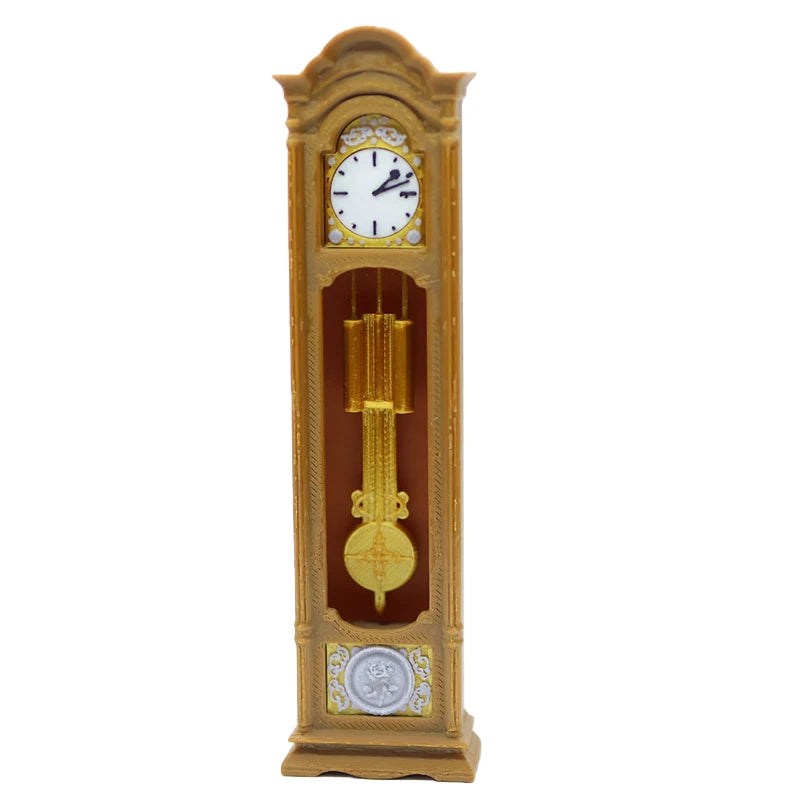 Miniature Grandfather Clock – Retro Dollhouse Standing Clock Dollhouse Miniature SPOT