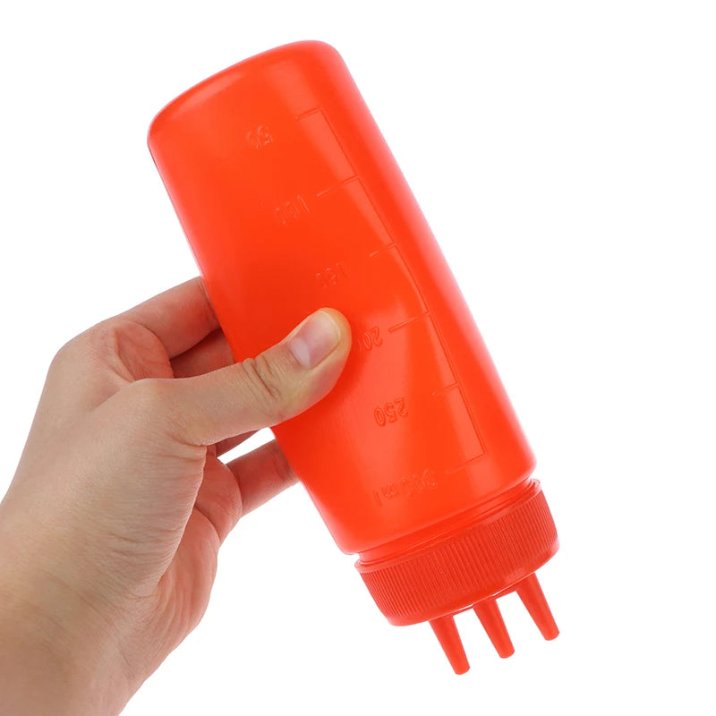 3-Hole Squeeze Bottle Condiment Dispenser – 12 oz Condiment Squeeze Bottle SPOT