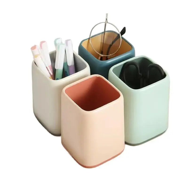 Kawaii Plastic Pen Holder – Waterproof Desk Organizer Desk Pen Holder SPOT