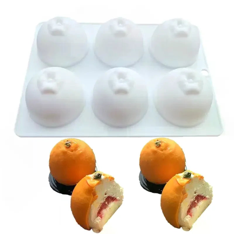 3D Lemon Silicone Mold – 6-Cavity Mousse & Dessert Baking Silicone Baking Mold SPOT