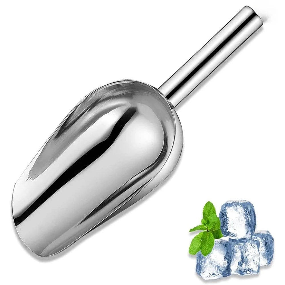 2-Pack 10" Stainless Steel Ice & Food Scoop – Kitchen & Bar Kitchen Food Scoop SPOT