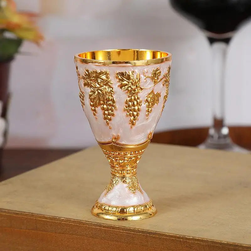 Vintage Alloy Mini Liquor Glass 30ml – Retro European Goblet Mini Liquor Goblet SPOT 2