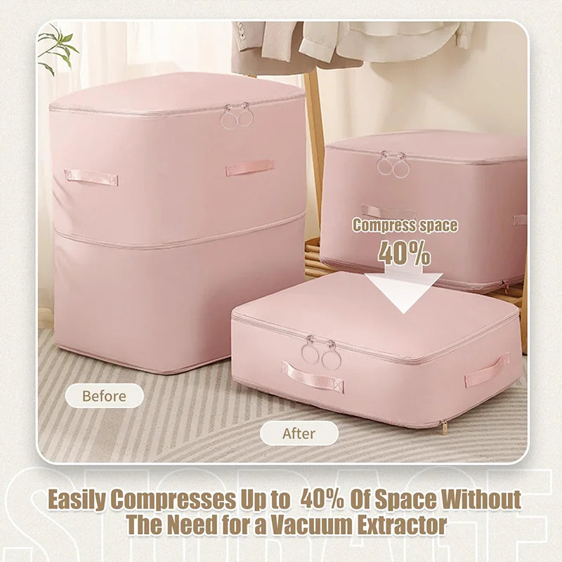 Self-Compression Storage Bag – Space Saver for Bedding & Clothing Compression Storage Bag SPOT