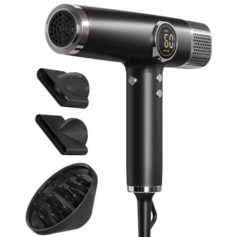1800W Ionic Hair Dryer – 110,000 RPM Brushless Motor & Nozzles Ionic Hair Dryer SPOT