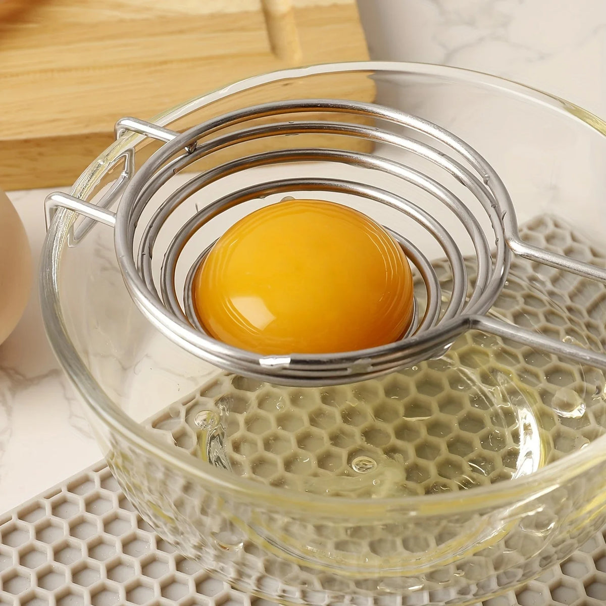 Stainless Steel Egg Yolk Separator & Egg White Divider Egg Separator Tool SPOT