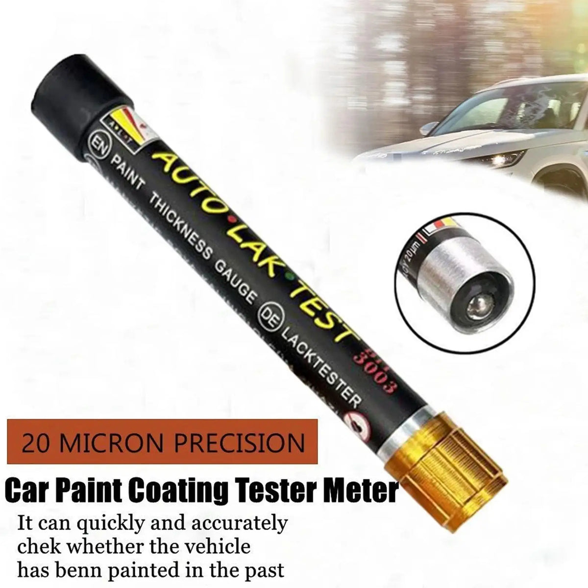 Car Paint Thickness Gauge – Magnetic Tip, No Battery Needed Paint Thickness Gauge SPOT