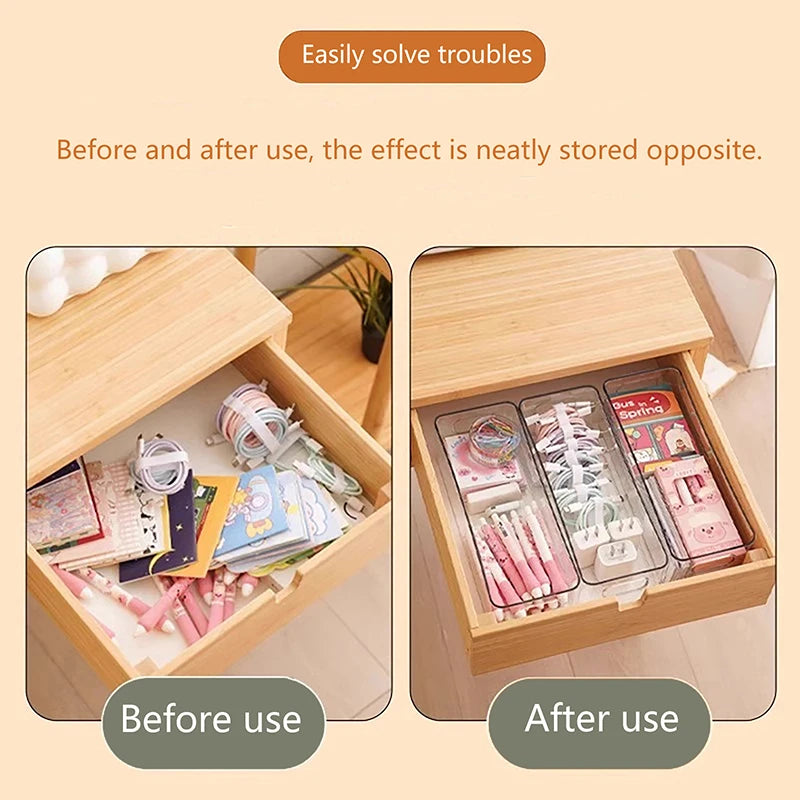 Clear Stackable Refrigerator Organizer Bin with Handles Storage Organizer Bin SPOT