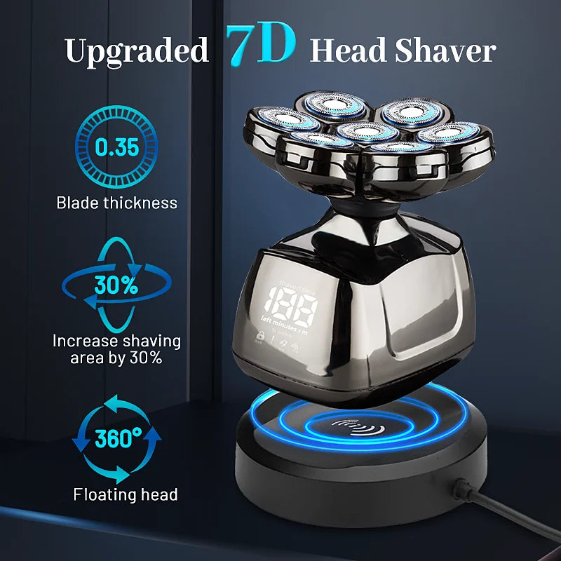 6-in-1 Men's Electric Rotary Shaver & Grooming Kit IPX6 Electric Rotary Shaver SPOT