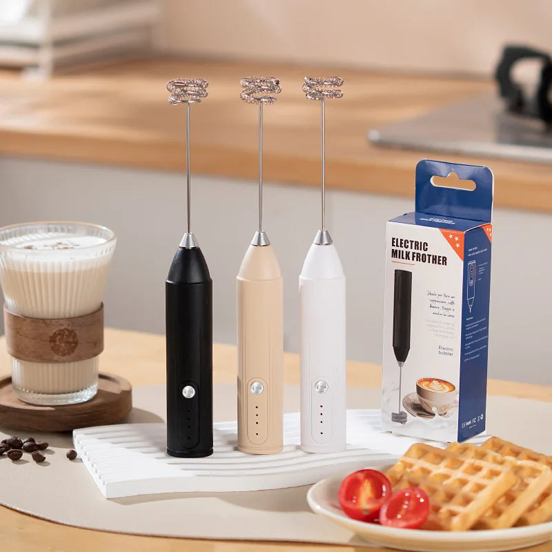 USB Rechargeable Electric Milk Frother – One-Touch Foam Maker Electric Milk Frother SPOT Default Title