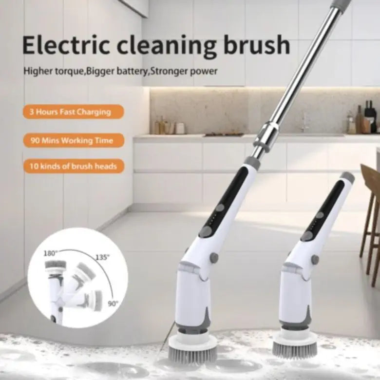 Electric Spin Scrubber – Rechargeable Brush with 5 Heads Electric Spin Scrubber SPOT